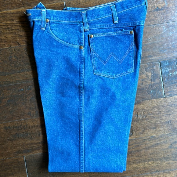 Wrangler Dark Blue 33 x 34 Jeans Western Classic - Picture 3 of 4